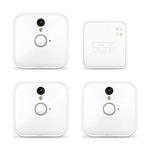 Blink Sistema de cámaras de seguridad (1. Gen) para interiores con detección de movimiento, vídeo HD, 2 años de autonomía y almacenamiento en el Cloud - 3 cámaras